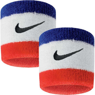 Nike Swoosh polsband (set van 2) Zwart - One size