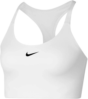 Nike Swoosh sport bh met medium support en logo Wit