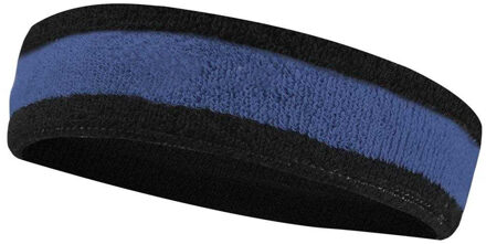 Nike Swoosh Stretch Hoofdband (Zwart/Blauw/Wit)