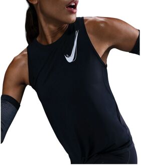 Nike Swoosh Tanktop Dames-Zwart - L
