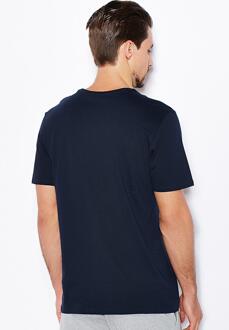 Nike T-shirt voor heren met geborduurd Swoosh Navy - maat XL