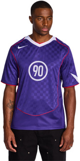 Nike T90 T-shirts Heren - Paars - Maat L - Poly Jersey Purple