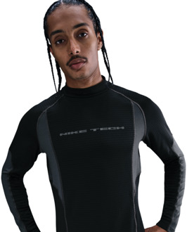 Nike Tech Base Layer Long-sleeve Top T-shirts Heren - Zwart - Maat L - Katoen Jersey Black
