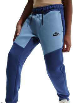 Nike Tech Colorblock Broeken Kinder - Blauw - Maat 147 - 158 CM - Poly Fleece Blue