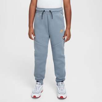 Nike Tech Colorblock Broeken Kinder - Grijs - Maat 128 - 137 CM - Poly Fleece Grey