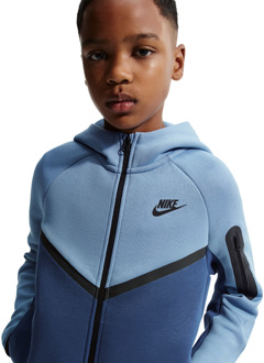 Nike Tech Colorblock Hoodies Kinder - Blauw - Maat 158 - 170 CM Blue
