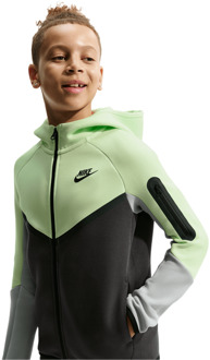 Nike Tech Colorblock Hoodies Kinder - Geel - Maat 158 - 170 CM Yellow