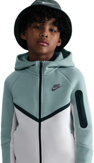 Nike Tech Colorblock Hoodies Kinder - Grijs - Maat 128 - 137 CM Grey