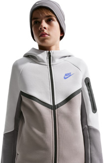 Nike Tech Colorblock Hoodies Kinder - Grijs - Maat 128 - 137 CM Grey