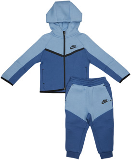 Nike Tech Colorblock Trainingspakken Baby - Blauw - Maat 86 - 92 CM Blue