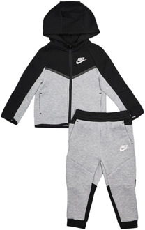 Nike Tech Colorblock Trainingspakken Baby - Grijs - Maat 74 - 80 CM Grey