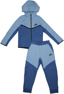Nike Tech Colorblock Trainingspakken Peuter - Blauw - Maat 98 - 104 CM Blue