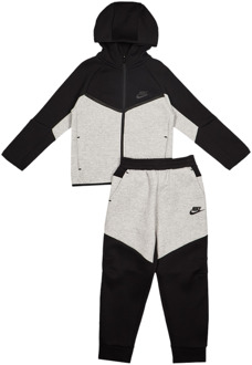 Nike Tech Colorblock Trainingspakken Peuter - Zwart - Maat 98 - 104 CM Black