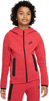 Nike Tech fleece full zip hoodie junior Rood - 140