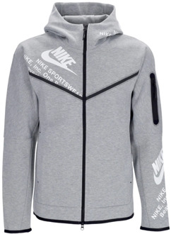 Nike Tech Fleece Full Zip Hoodie Nike , Gray , Heren - Xl,L