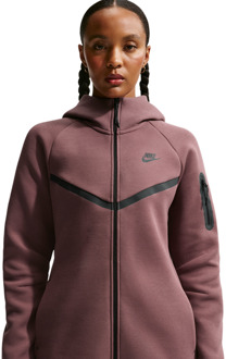 Nike Tech Fleece Hoodies Dames - Paars - Maat 38 - Katoen Jersey Purple