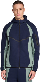 Nike Tech Fleece Hoodies Heren - Blauw - Maat M - Poly Fleece Blue