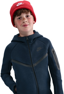 Nike Tech Fleece Hoodies Kinder - Blauw - Maat 158 - 170 CM - Poly Fleece Blue