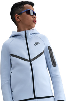 Nike Tech Fleece Hoodies Kinder - Blauw - Maat 158 - 170 CM - Poly Fleece Blue