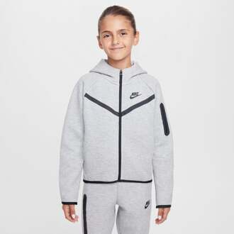 Nike Tech Fleece Hoodies Kinder - Grijs - Maat 122 - 128 CM - Katoen Jersey Grey
