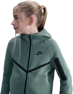 Nike Tech Fleece Hoodies Kinder - Groen - Maat 137 - 147 CM - Poly Fleece Green