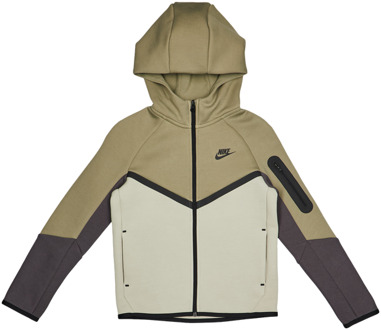 Nike Tech Fleece Hoodies Kinder - Zilver - Maat 122 - 128 CM - Poly Fleece Silver