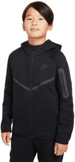 Nike Tech Fleece Hoodies Kinder - Zwart - Maat 128 - 137 CM - Poly Fleece Black