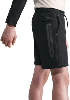 Nike Tech Fleece Korte Broeken Kinder - Zwart - Maat 122 - 128 CM - Katoen Jersey Black