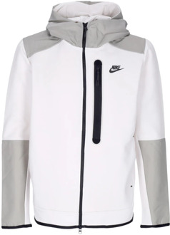 Nike Tech Fleece Overlay Full Zip Hoodie Nike , White , Heren - XL