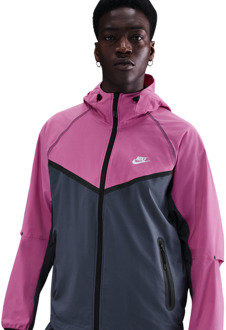 Nike Tech Woven Hoodies Heren - Blauw - Maat XL Blue