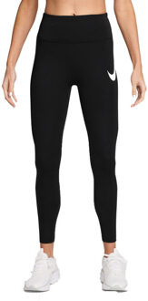 Nike Tempo Swoosh Run Sportlegging Dames Lang M/38 Zwart