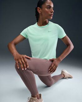 Nike tempo women's dri-fit ss t-shirt hardloop t-shirt korte mouw zomer dames - Groen - XL