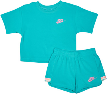 Nike Terry Trainingspakken Peuter - Groen - Maat 92 - 98 CM - Katoen French Terry Green