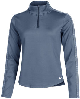 Nike Therma-FIT One Half-Zip Hardloopshirt Dames-Blauw,Wit - XL