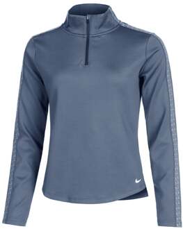 Nike Therma-FIT One Half-Zip Hardloopshirt Dames-Blauw,Wit - XS