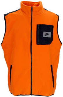 Nike Therma-Fit Polar Fleece Vest Nike , Orange , Heren - Xl,M,S,Xs