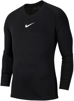 Nike Thermoshirt - Maat M  - Mannen - zwart/wit