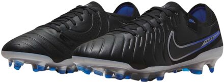 Nike Tiempo Legend 10 Pro FG Voetbalschoenen Senior zwart - zilver - blauw - 42 1/2