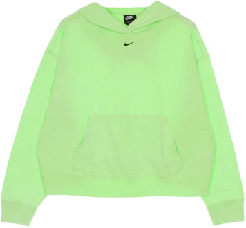 Nike Trainingshoodie met logoborduring Neongroen