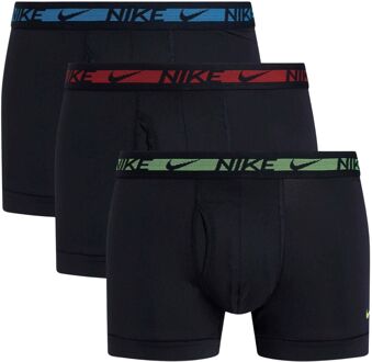 Nike Trunk Boxershorts Heren (3-pack) zwart - blauw - rood - geel - S