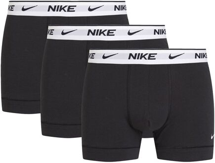 Nike Trunk Boxershorts Heren (3-pack) zwart - wit - XS