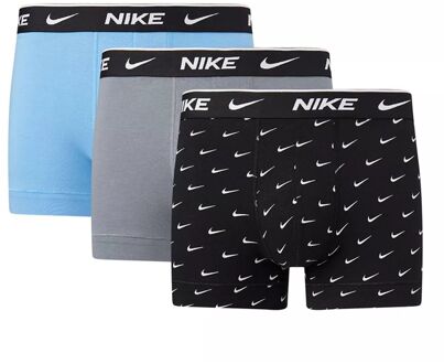 Nike Trunk Boxershorts Onderbroek - Mannen - zwart - blauw  - grijs