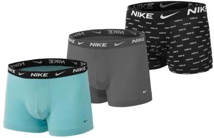 Nike Trunk Boxershorts Onderbroek - Mannen - zwart - blauw  - grijs