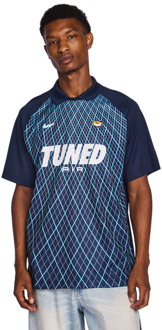 Nike Tuned T-shirts Heren - Blauw - Maat XS - Poly Jersey Blue