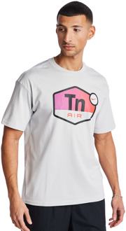 Nike Tuned T-shirts Heren - Grijs - Maat S - Katoen Jersey Grey