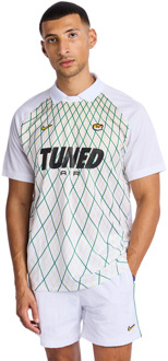 Nike Tuned T-shirts Heren - Wit - Maat M - Poly Jersey White