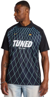 Nike Tuned T-shirts Heren - Zwart - Maat M - Poly Jersey Black