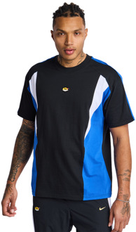 Nike Tuned T-shirts Heren - Zwart - Maat XL - Katoen Jersey Black