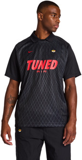 Nike Tuned T-shirts Heren - Zwart - Maat XS - Poly Jersey Black