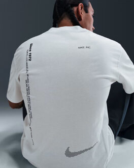 Nike u nsw tee m90 swoosh sport sport t-shirt korte mouw heren - Wit